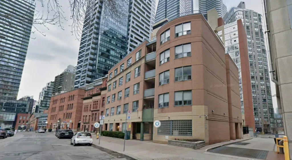 Toronto Community Housing residential building at 21 St Joseph Street, Toronto