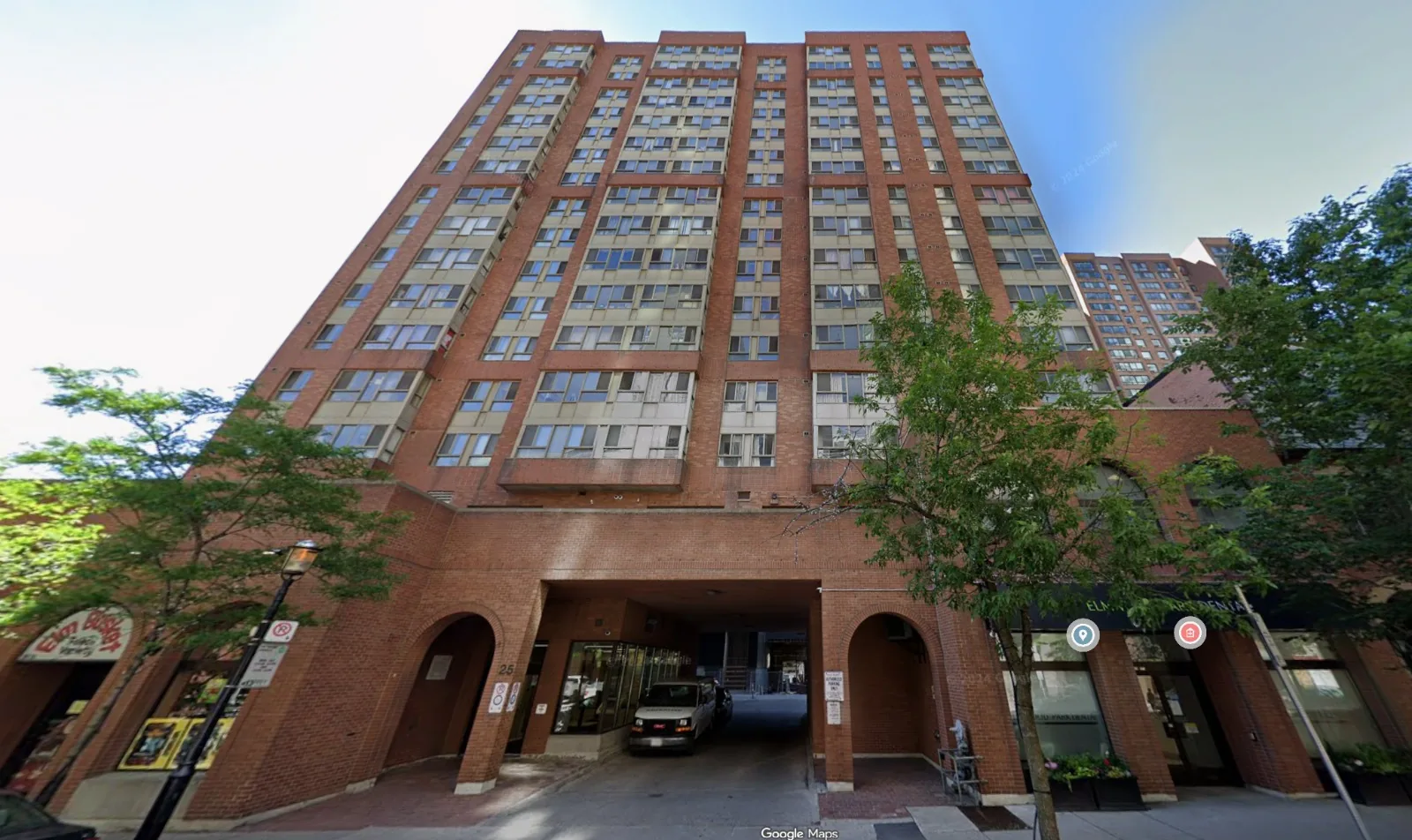 Toronto Community Housing high-rise at 25 Elm Street, downtown Toronto
